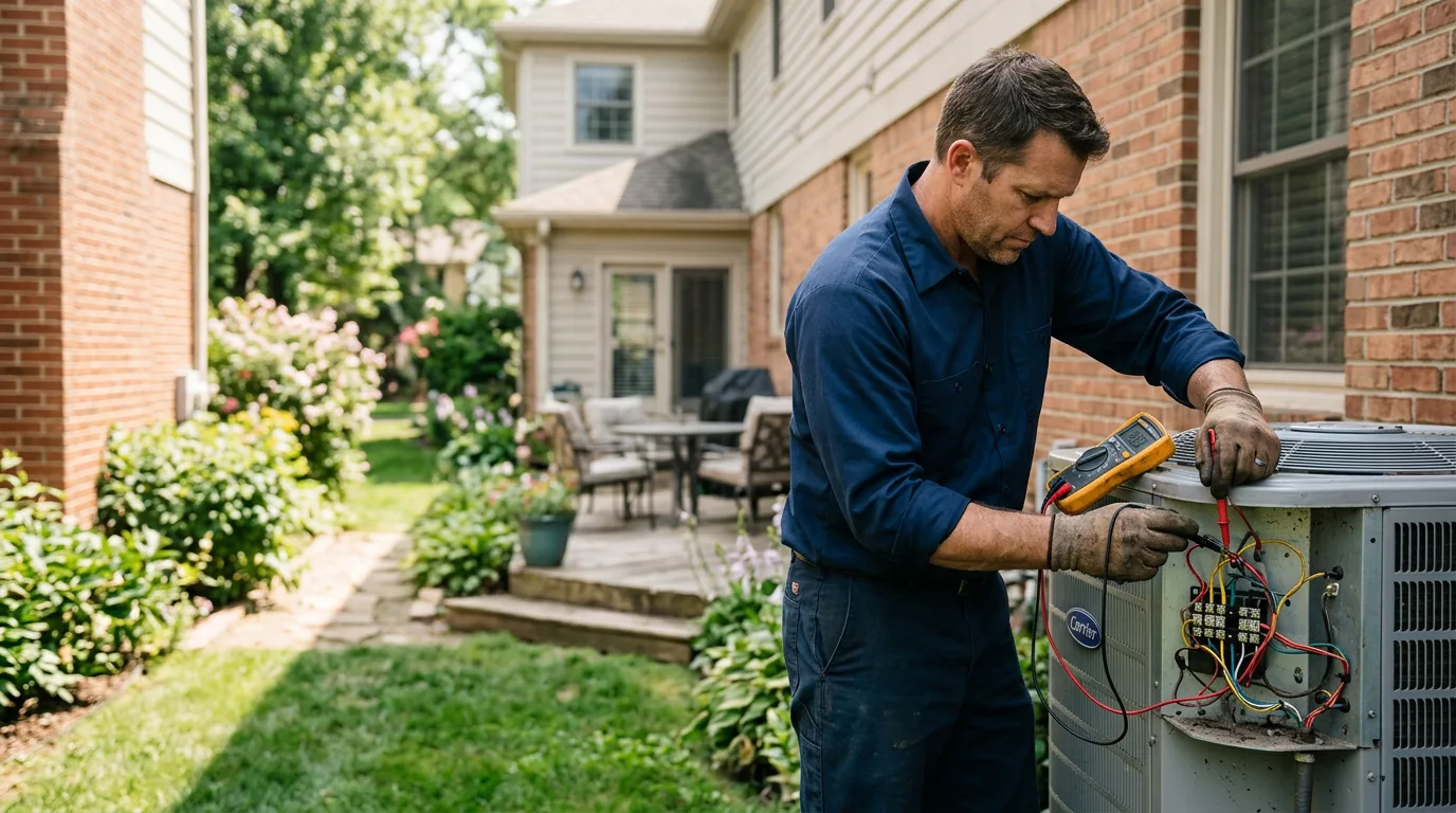 HVAC technician working near Crawfordville, GA